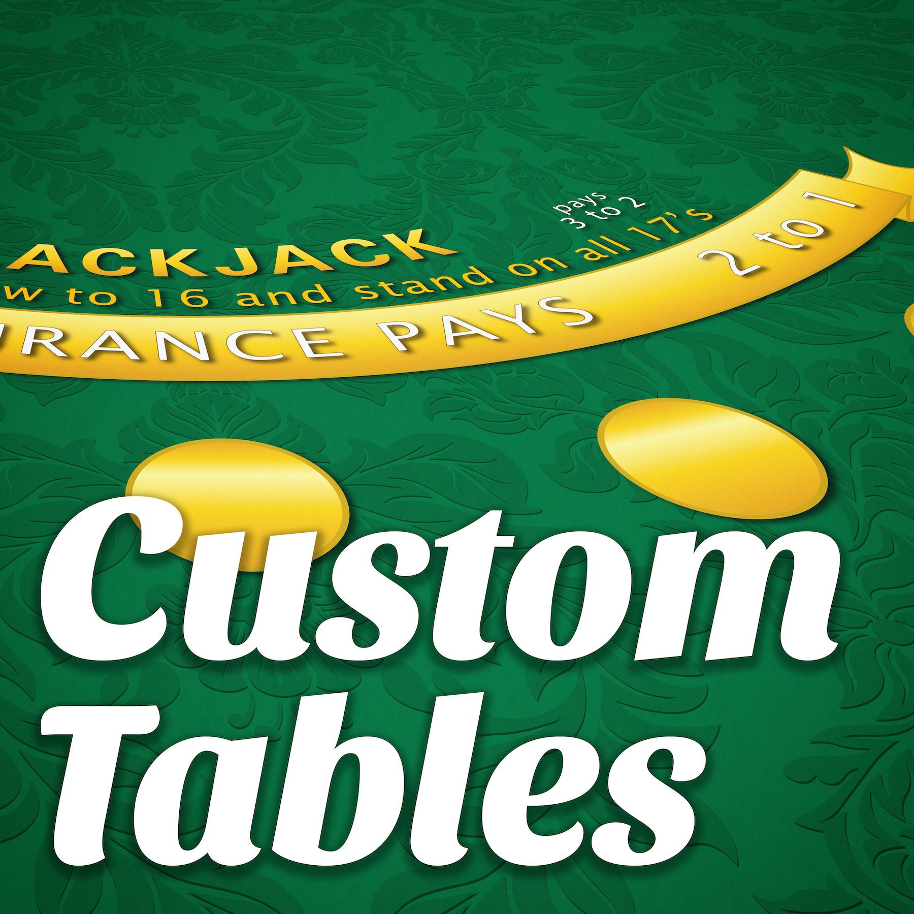 Custom Folding 9ft Poker Table