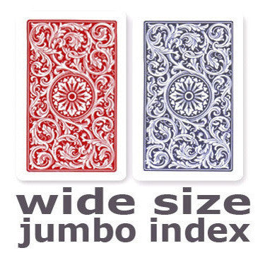 Copag 1546 Red & Blue Wide - Jumbo Index Playing Cards - Casino Supply