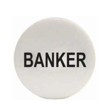 Banker Puck - 2 inch x 1/4 inch - Casino Supply