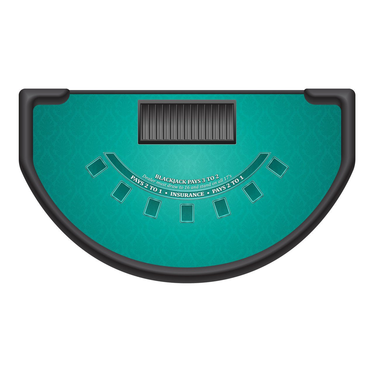 Classic Blackjack Layout - TEAL - Casino Supply