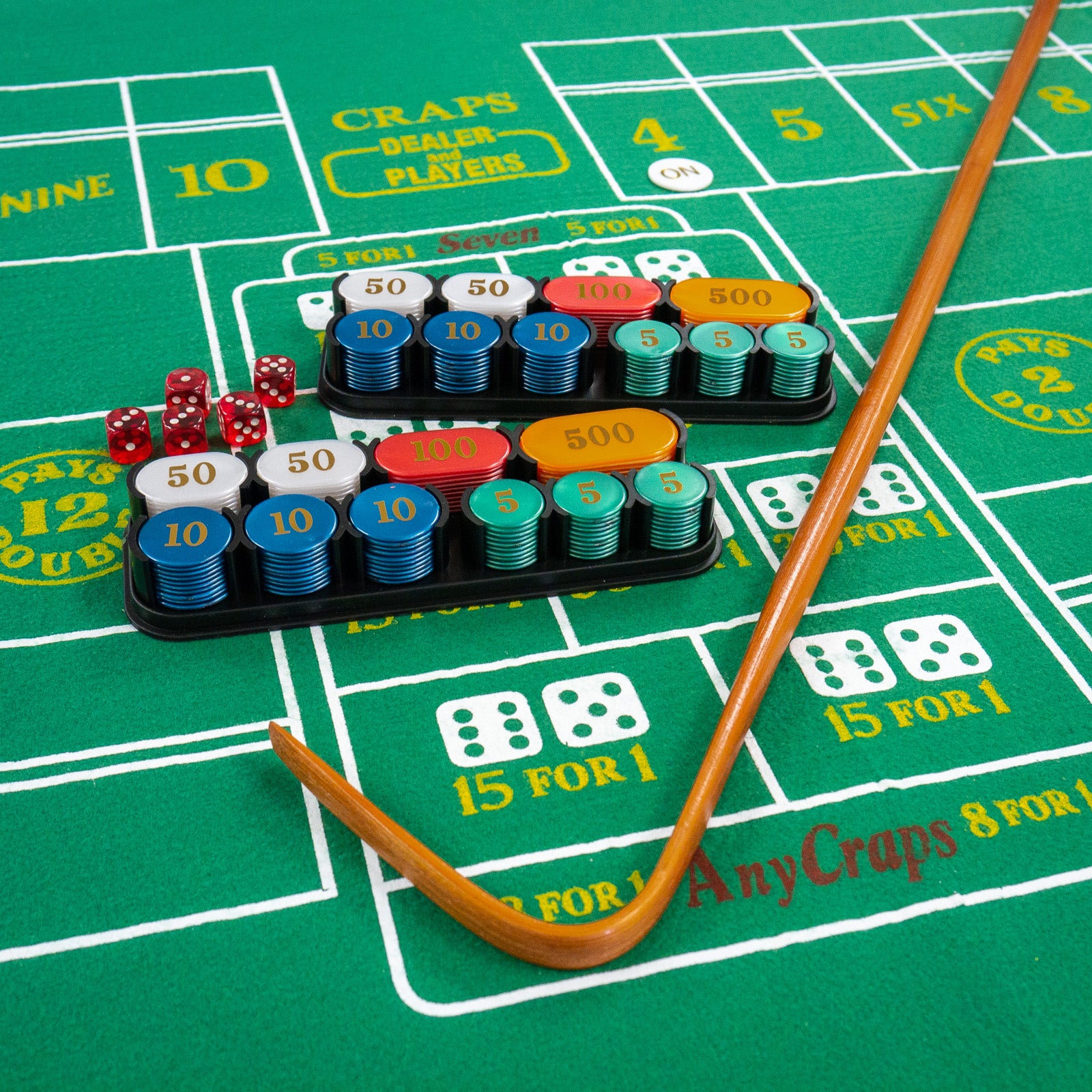 Complete Craps Set - Includes Everything You Need to Play Craps!