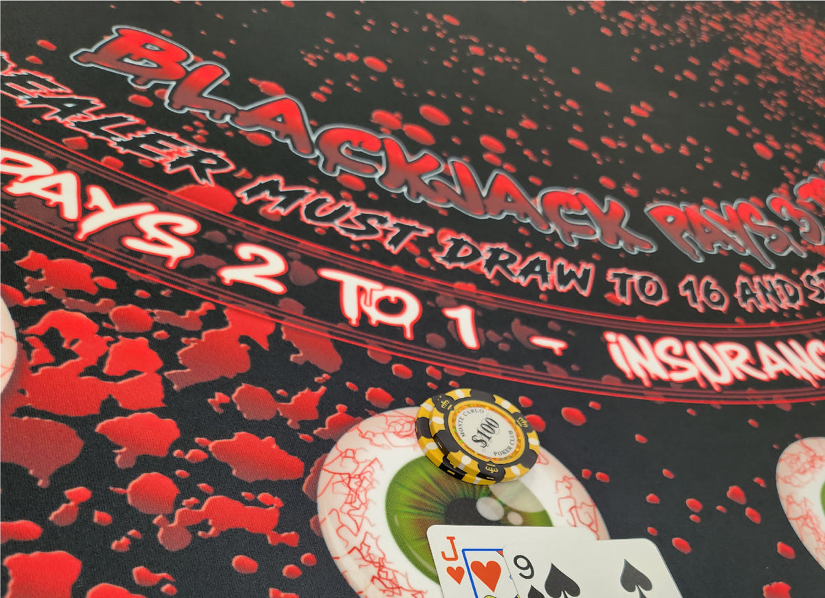 Halloween Blackjack Layout - Bloody