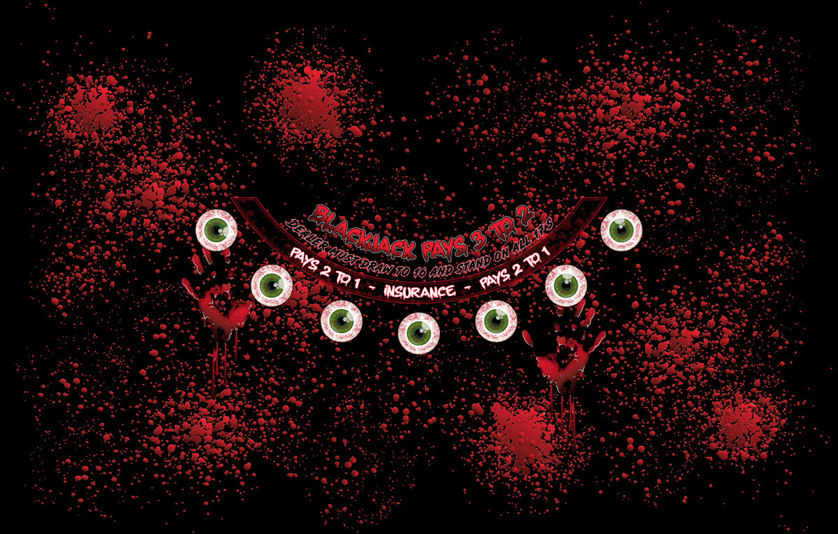 Halloween Blackjack Layout - Bloody