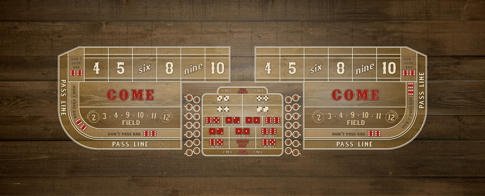 Cowtown Craps Layout