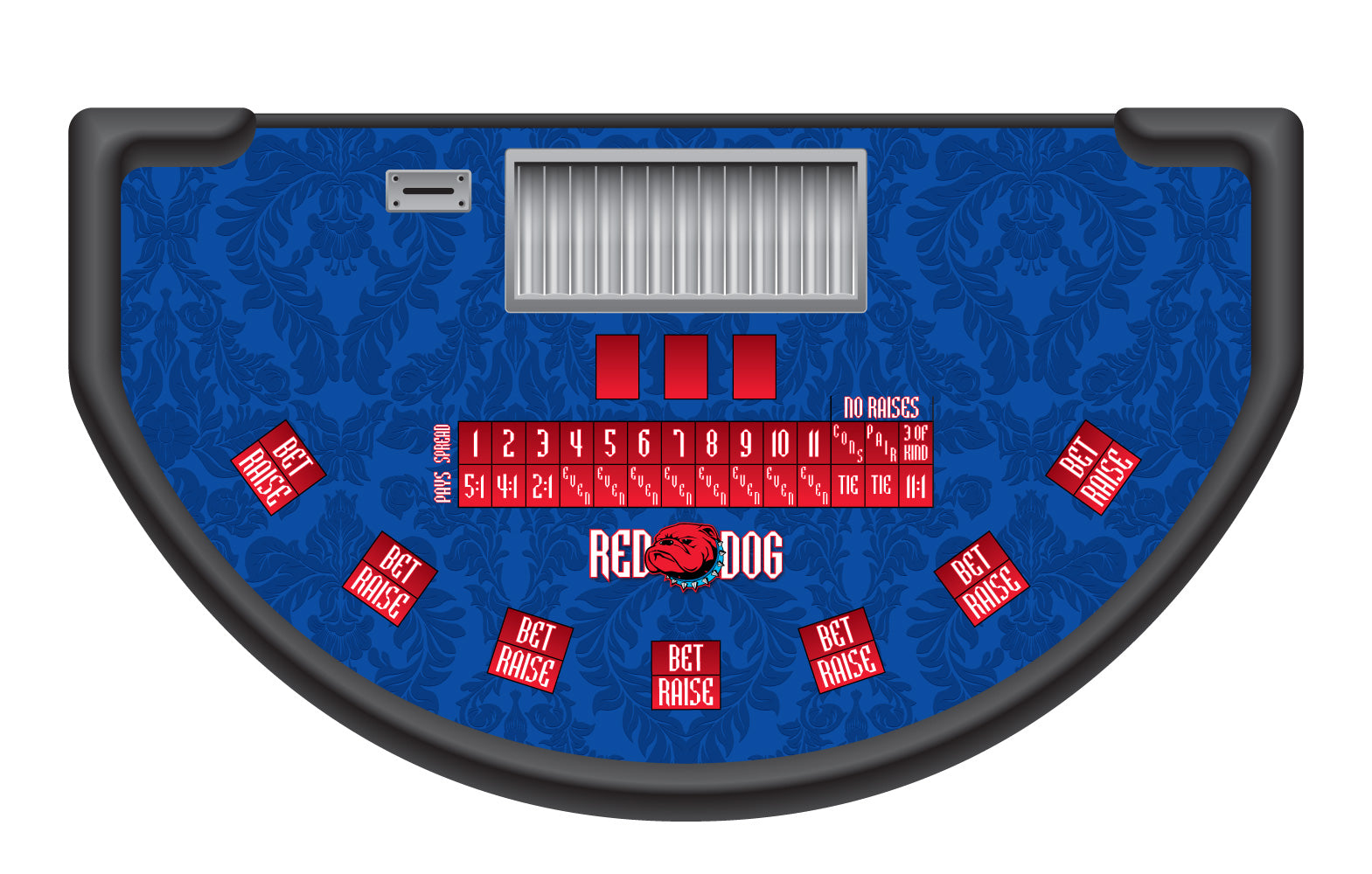 Red Dog Table Layout - Professional Quality & Discount Prices