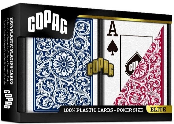 Copag 1546 Red &amp; Blue Wide - Jumbo Index Playing Cards