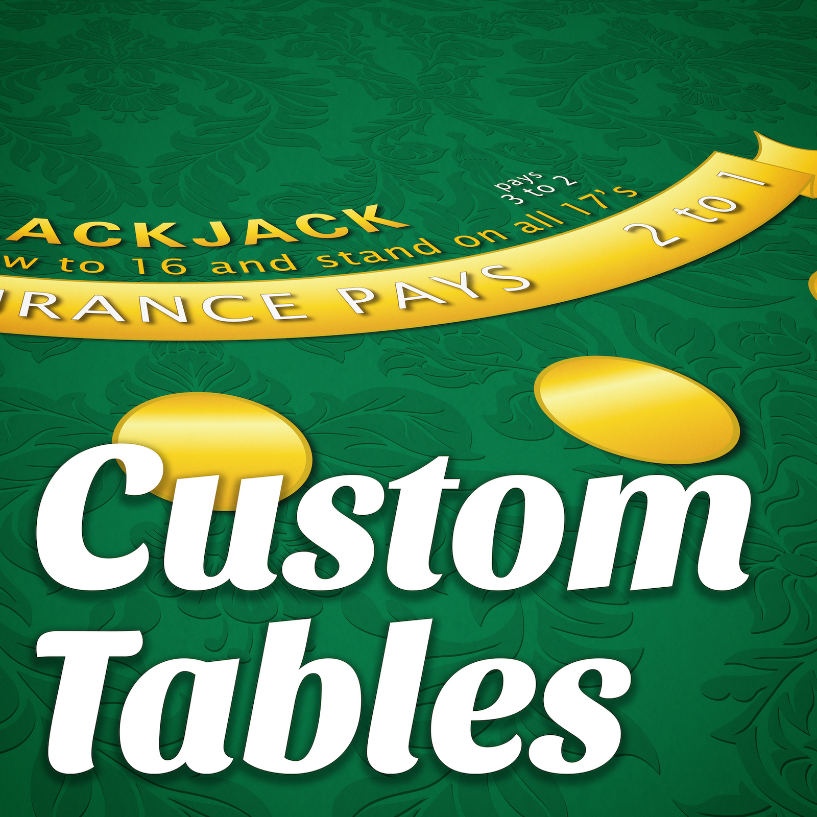 Custom Folding 9ft Poker Table