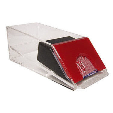 Casino Blackjack Dealer Shoe - 4 Deck Red - Casino Supply