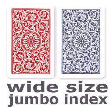 Copag 1546 Red &amp; Blue Wide - Jumbo Index Playing Cards - Casino Supply