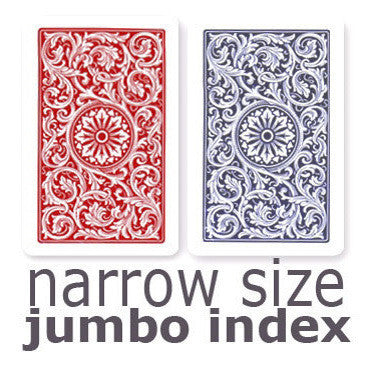 Copag 1546 Red & Blue Narrow - Jumbo Index Playing Cards - Casino Supply