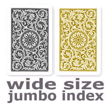 Copag 1546 Black & Gold Wide -Jumbo Index Playing Cards