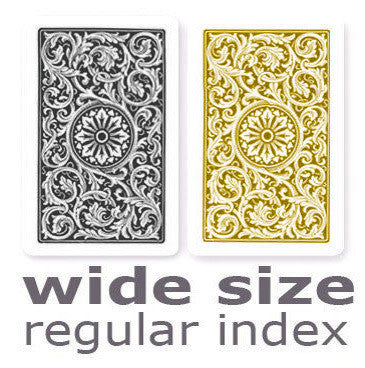 Copag 1546 Black & Gold Wide - Regular Index Playing Cards
