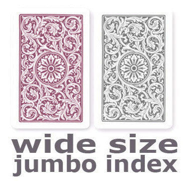Copag 1546 Purple &amp; Grey Wide -Jumbo Index Playing Cards