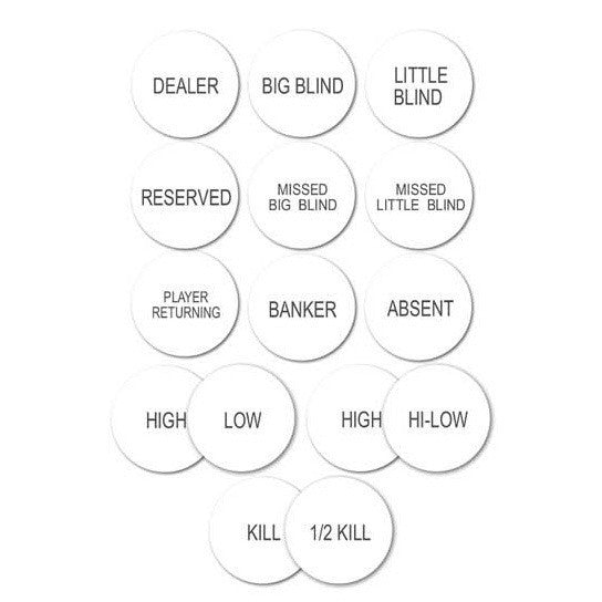 Poker Pucks - 2 Inch by 1/4 Inch - Casino Supply