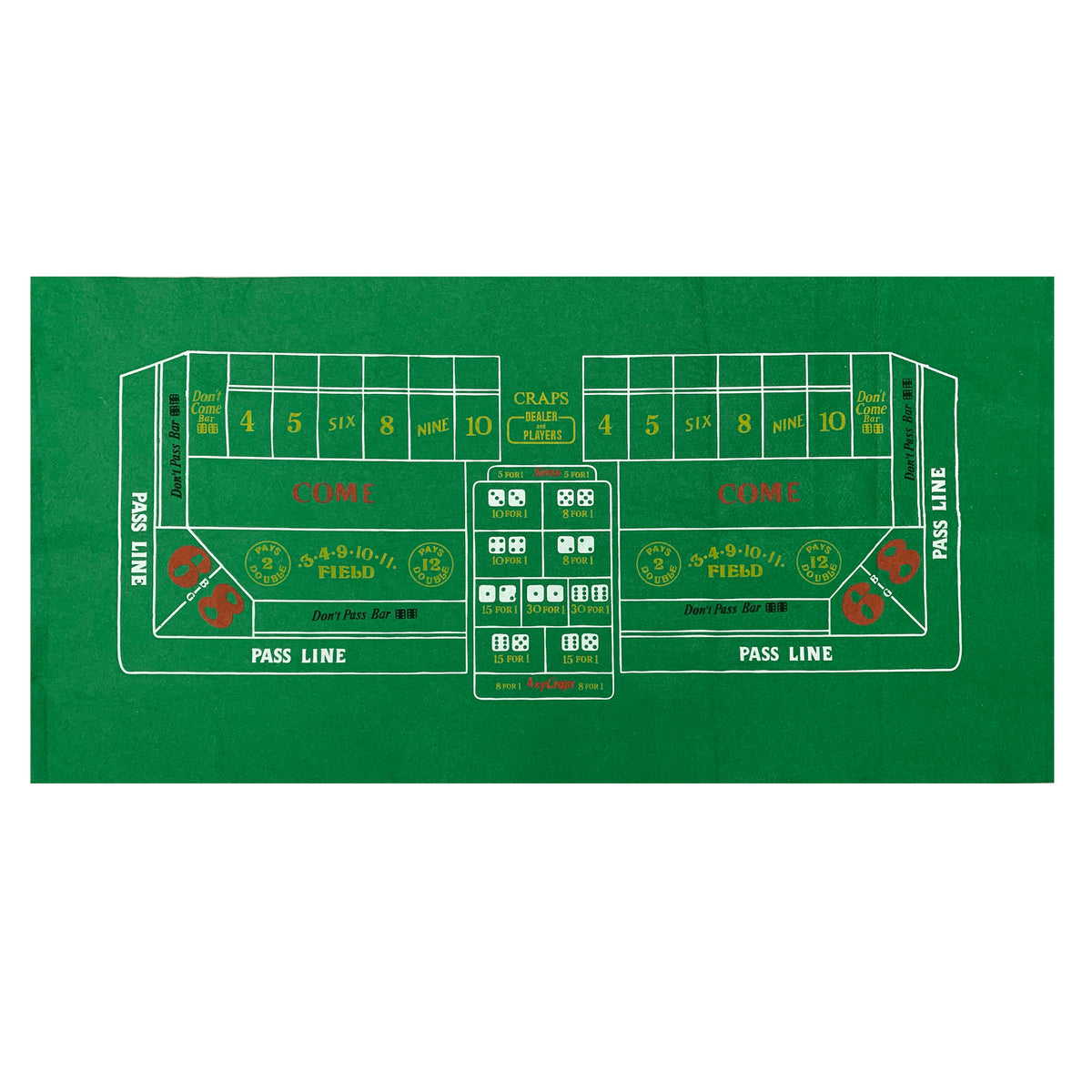 Craps Felt