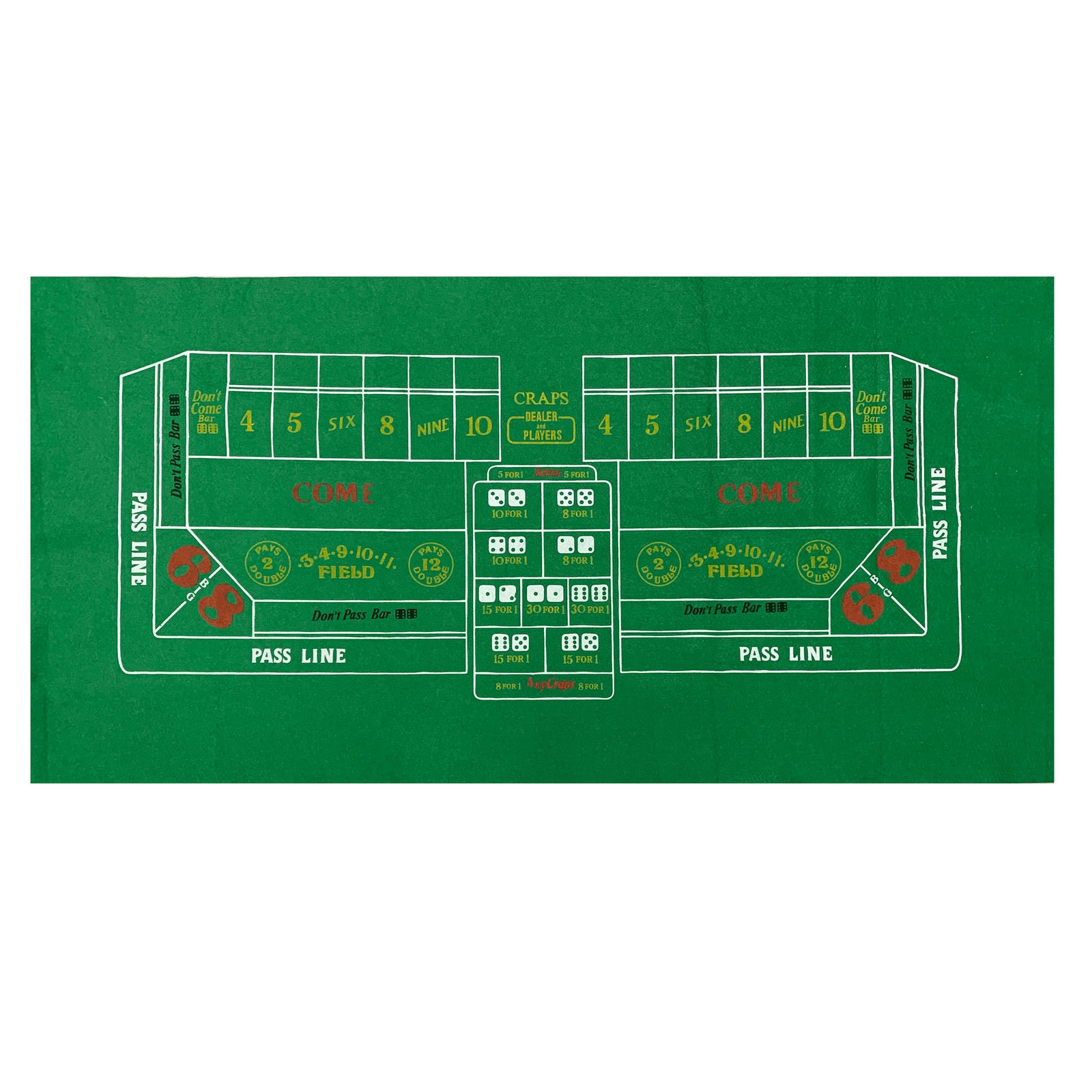 Craps Felt