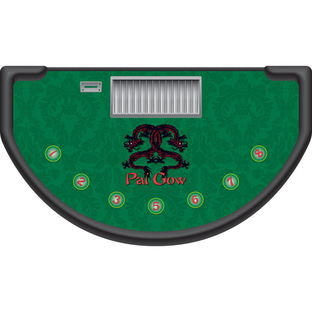 Monaco - Pai Gow Table Layout - GREEN - Casino Supply - 1