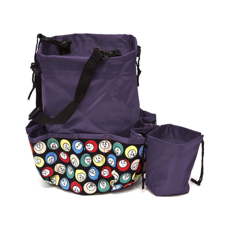 10 Pocket Bingo Ball Designer Bingo Bag with Coin Purse - Casino Supply - 4