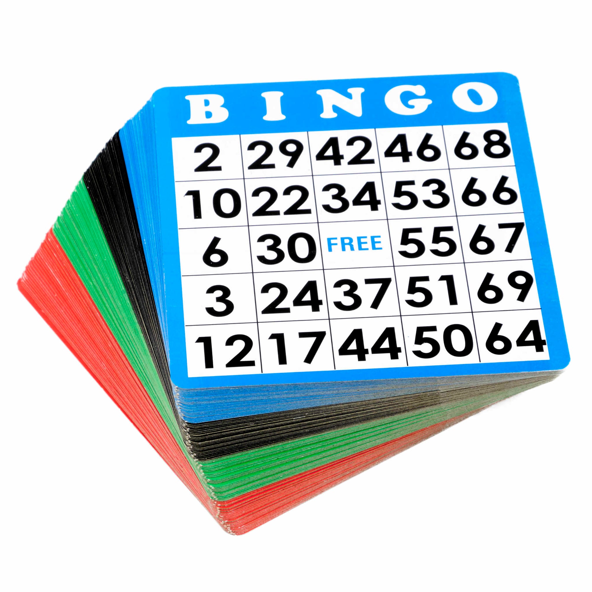 Multi-Color Reusable Bingo Cards (Pkg. 100)