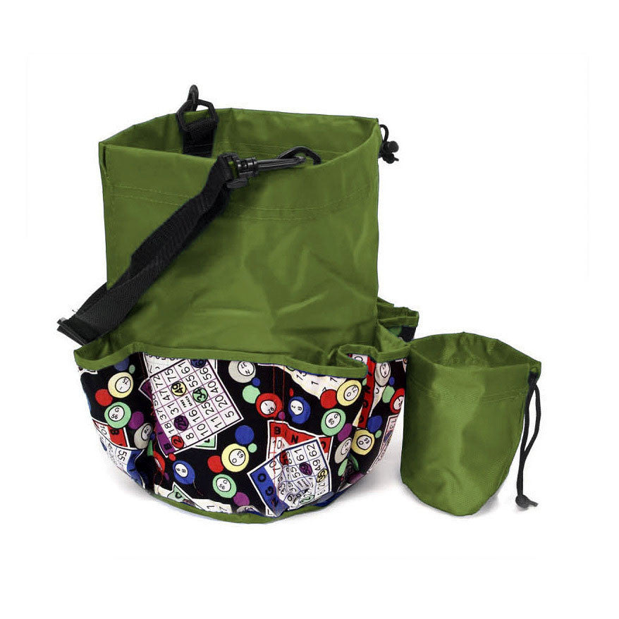 10 Pocket Bingo Card Designer Bingo Bag with Coin Purse - Casino Supply - 5