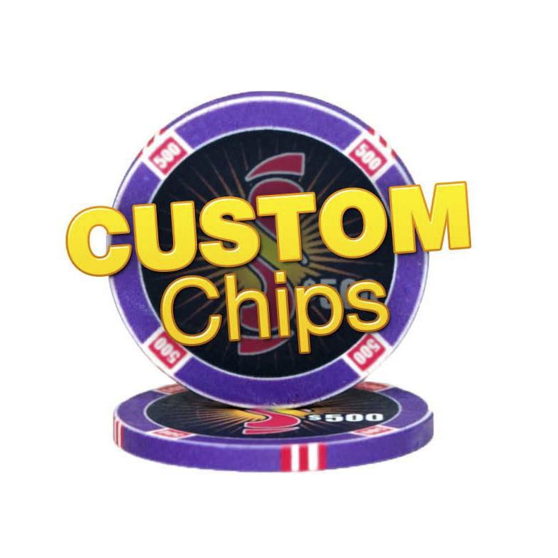 Custom 10 Gram CasinoTek Ceramic Chips (25/Pkg) - Casino Supply - 1