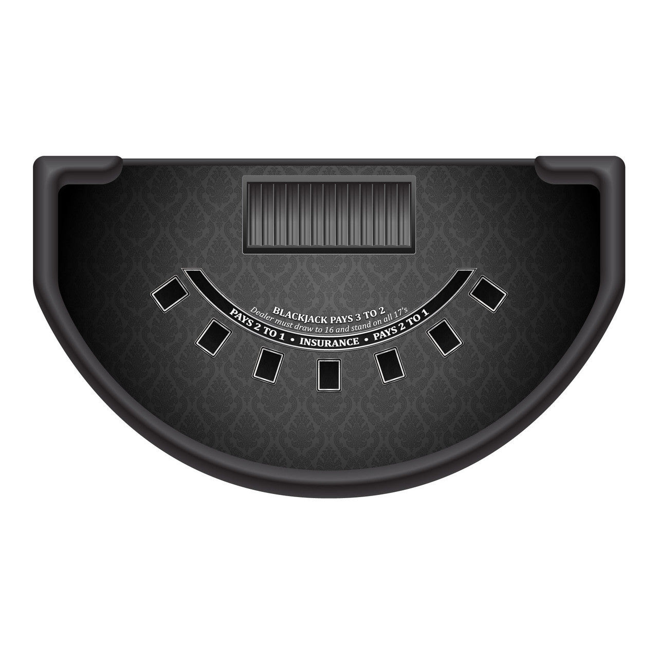 Classic Blackjack Layout - BLACK - Casino Supply - 1