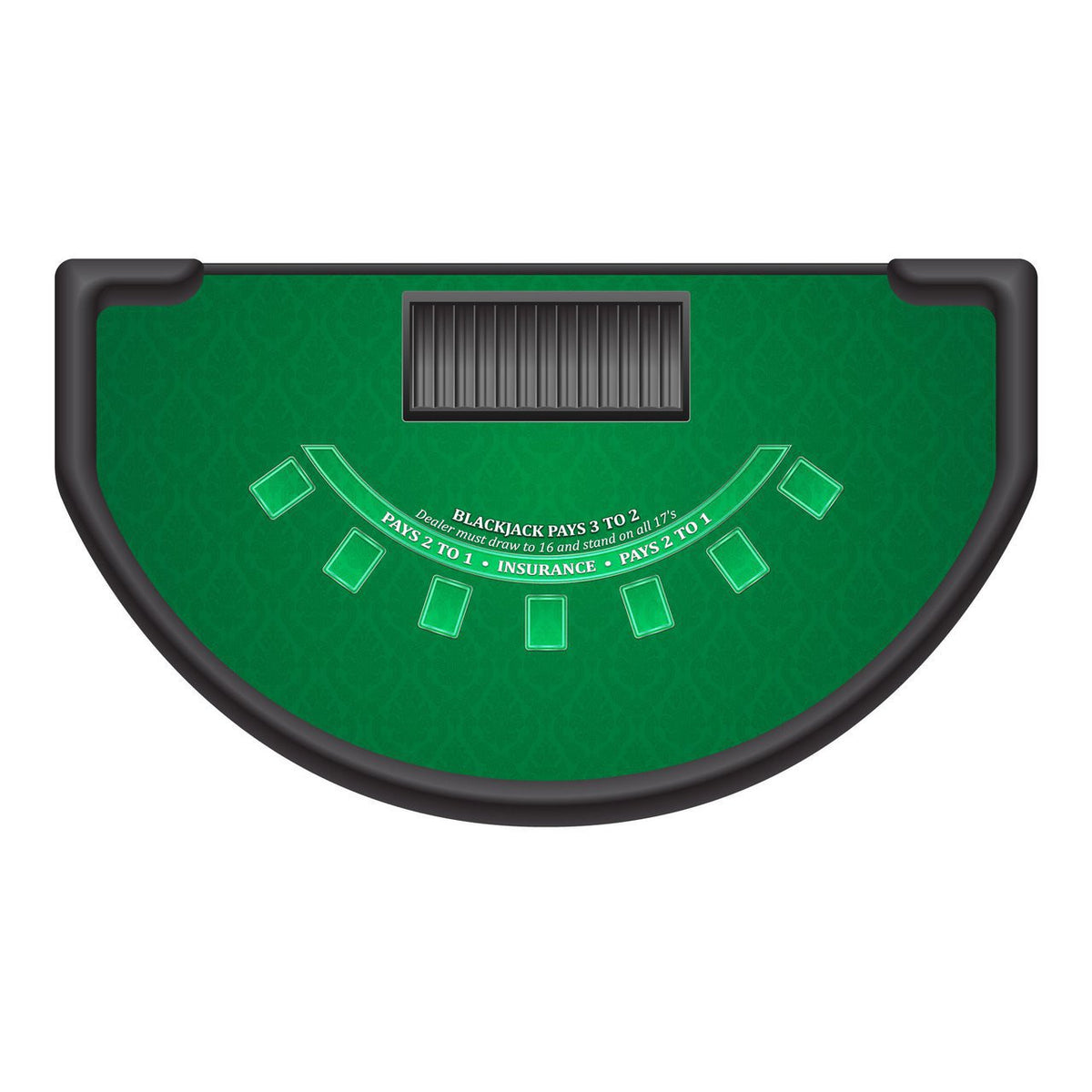 Classic Blackjack Layout - GREEN - Casino Supply