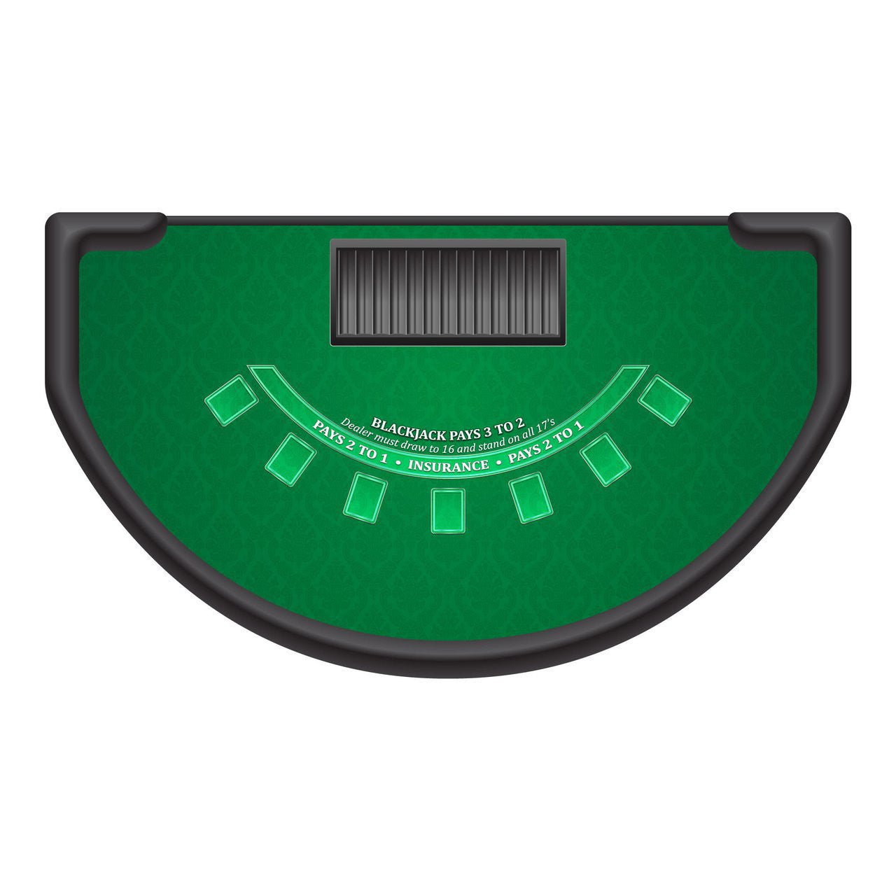 Classic Blackjack Layout - GREEN - Casino Supply