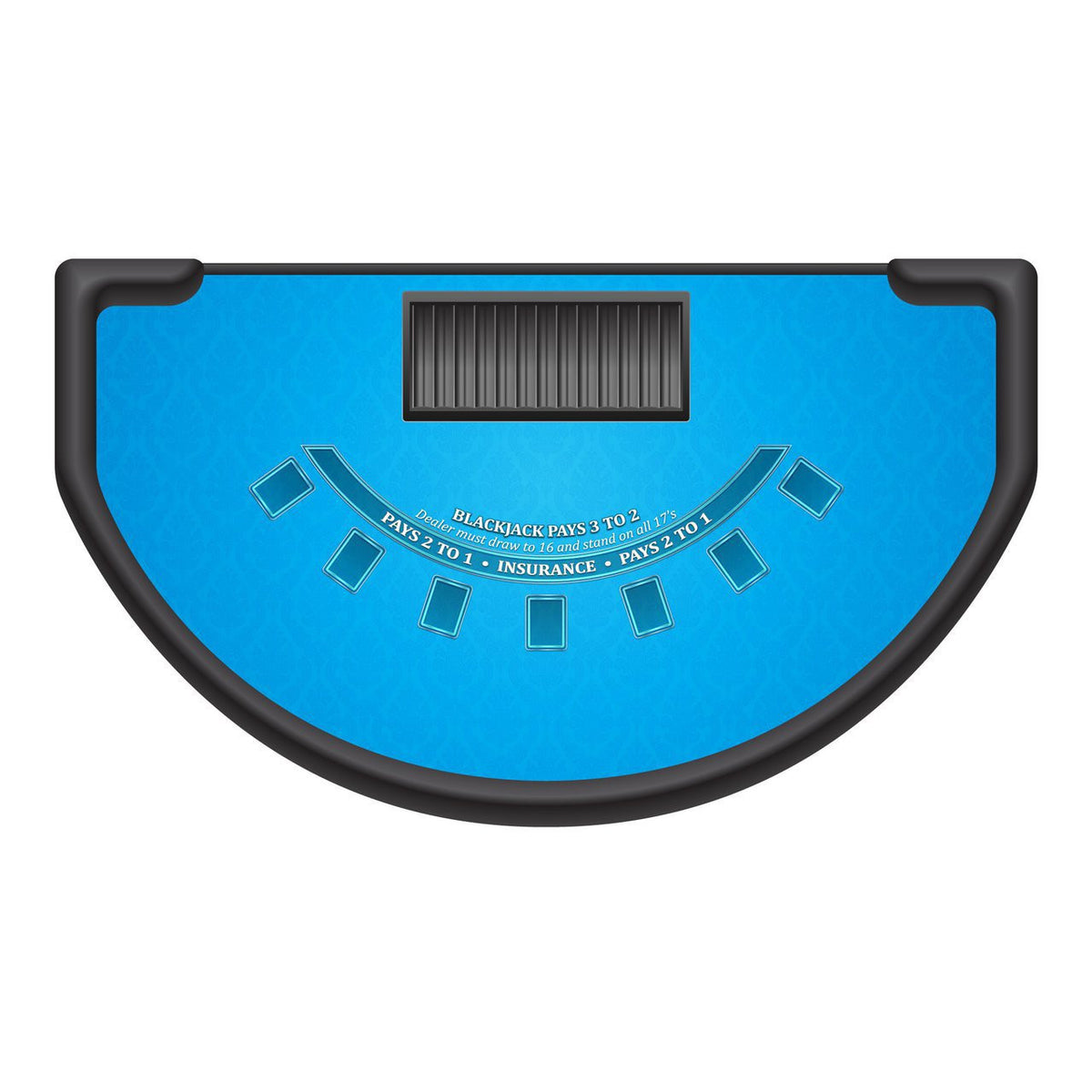 Classic Blackjack Layout - LIGHT BLUE - Casino Supply