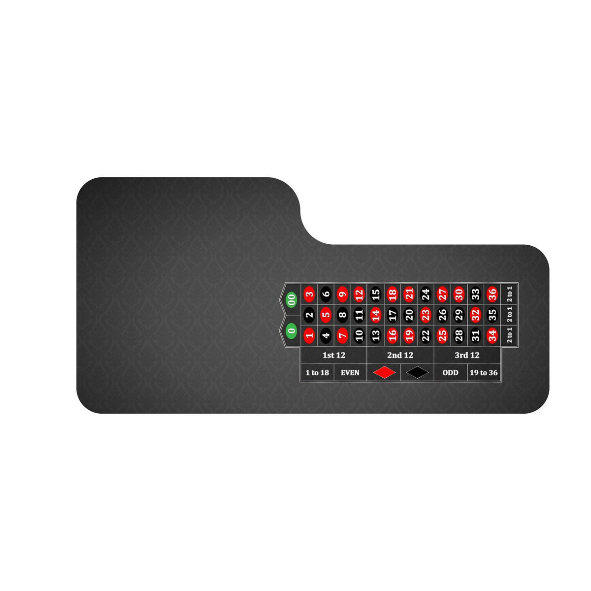 Classic Roulette Layout - BLACK - Casino Supply - 2