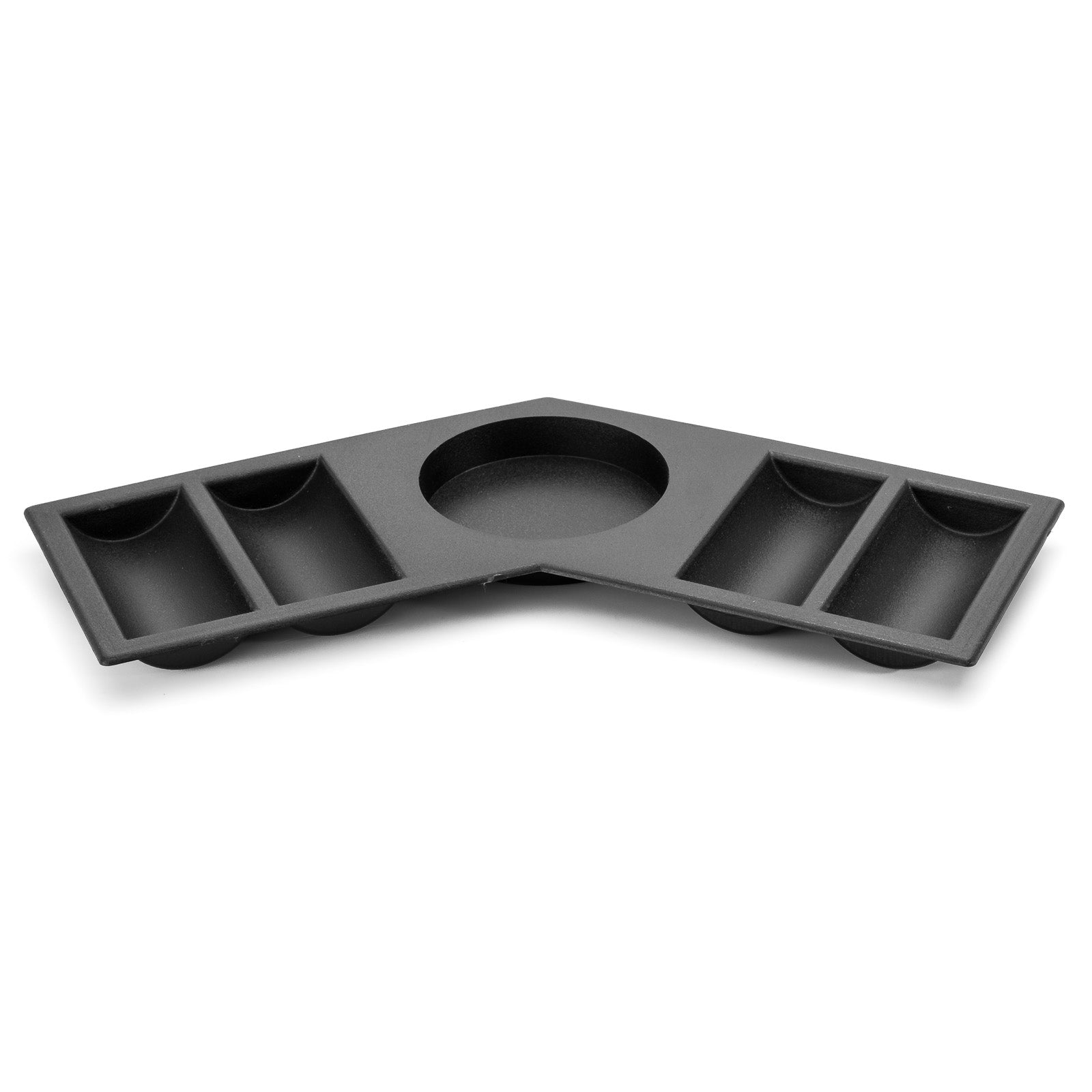 Black Angled Insert Poker Chip Tray (4 Row / 90 Chip)