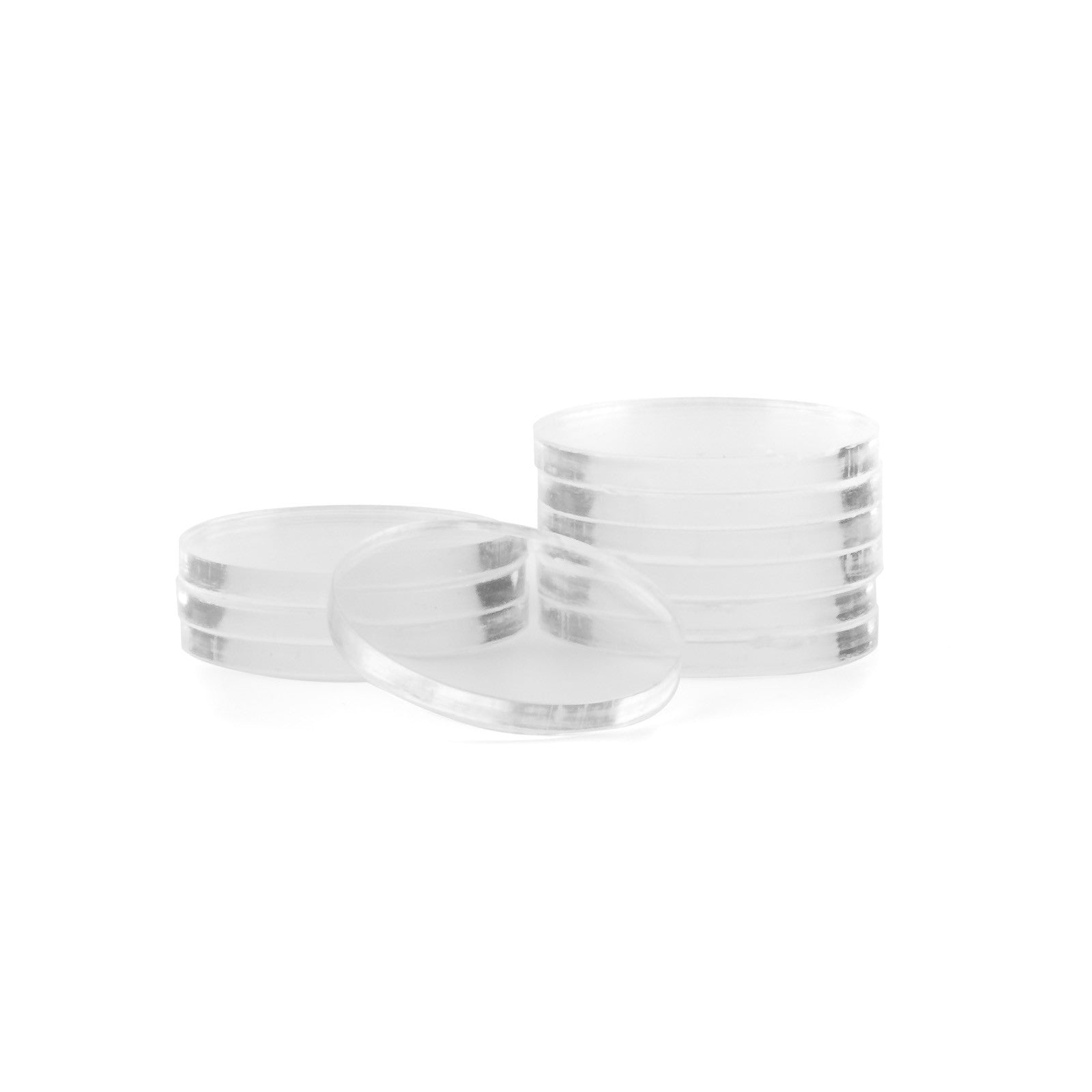Clear Acrylic Poker Chip Spacers (Pack of 10)