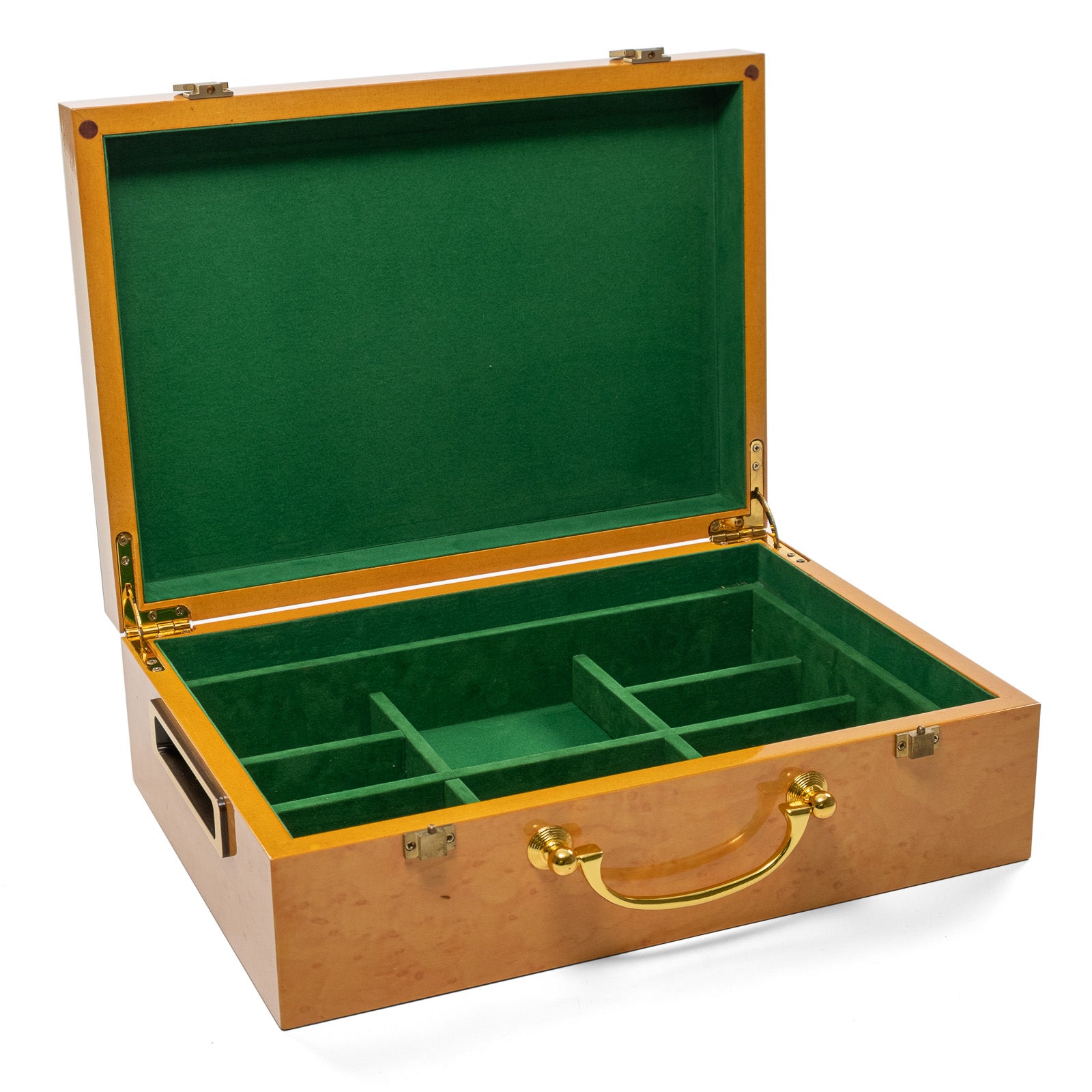 Hi-Gloss Design Poker Chip Case (Light Wood)