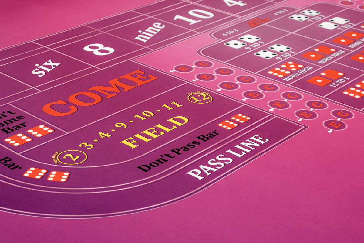 Classic Craps Layout - PINK