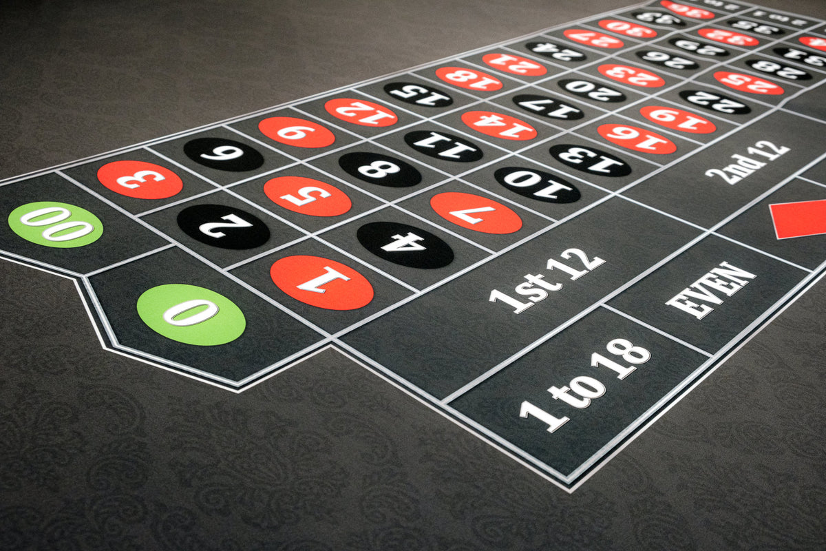 Classic Roulette Layout - BLACK