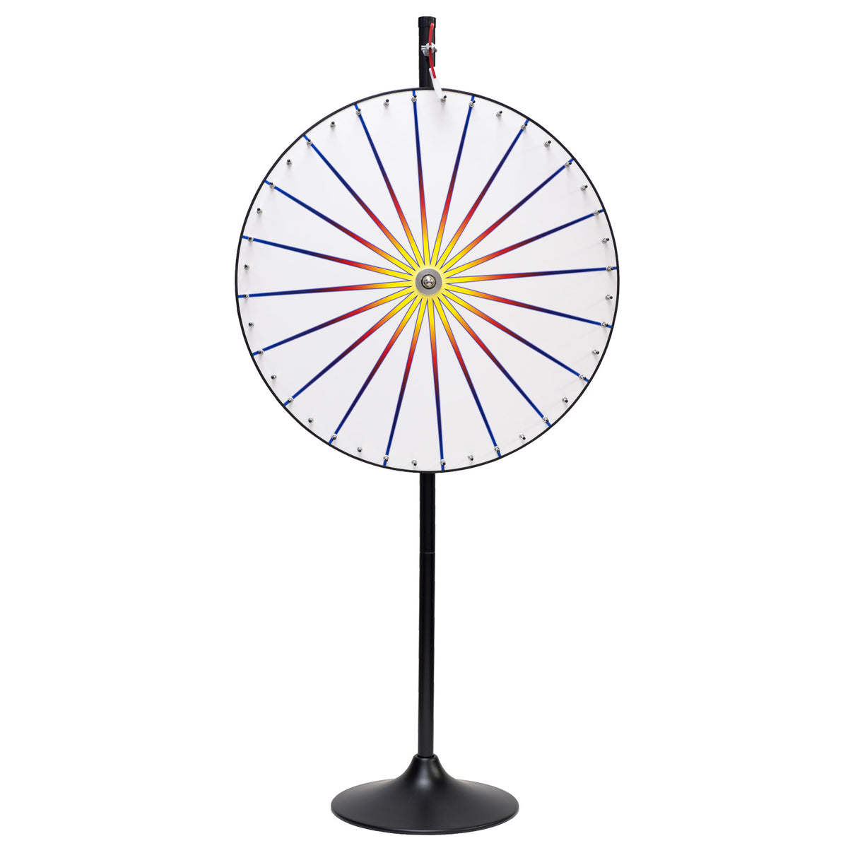 White Prize Wheel With Stand &amp; Base