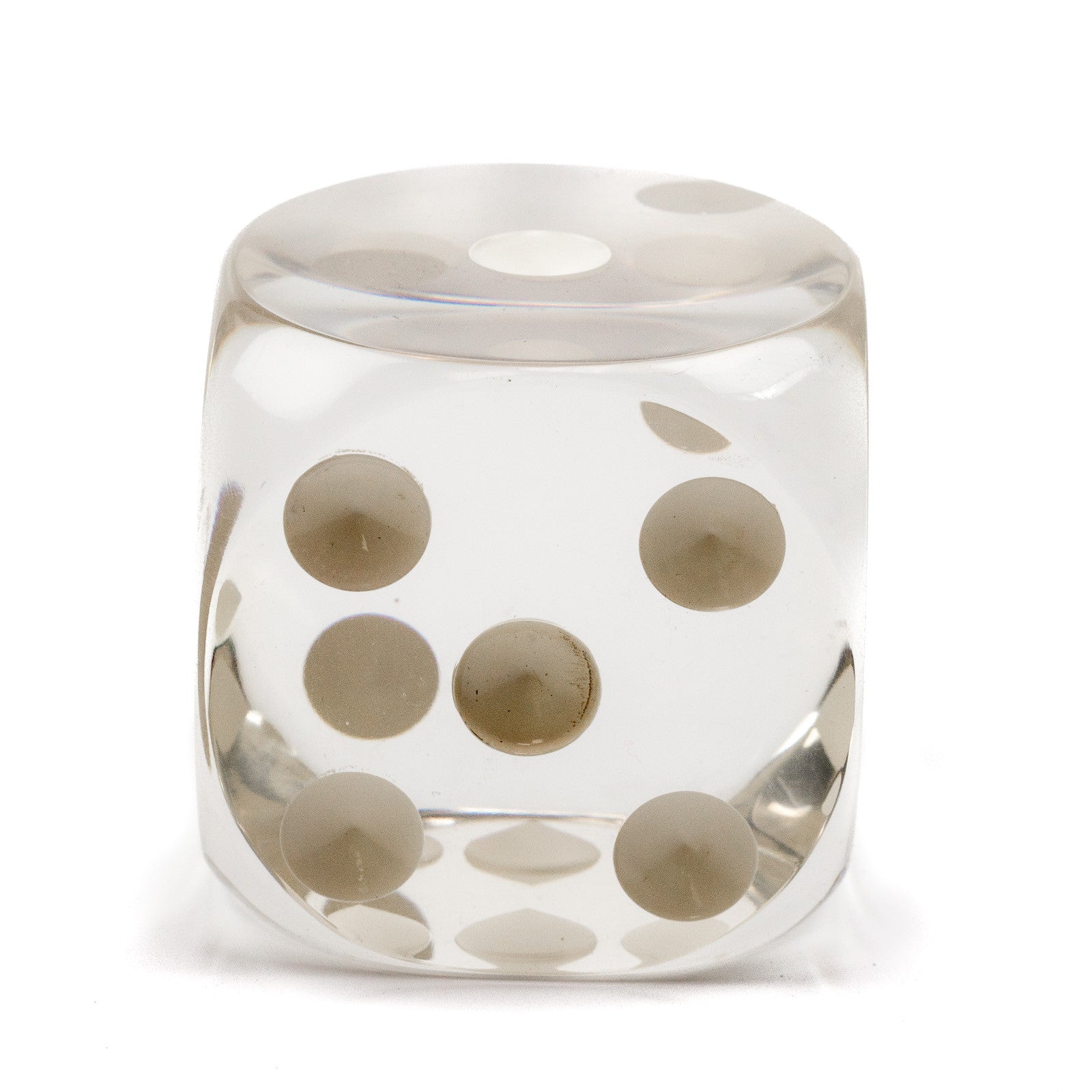 Acrylic Transparent Dice - 70 mm / 2.75 inch -  Sold Individually - Casino Supply - 2