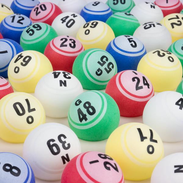 Bingo Balls - Professional Style Colored Single Sided 1.5 Inch