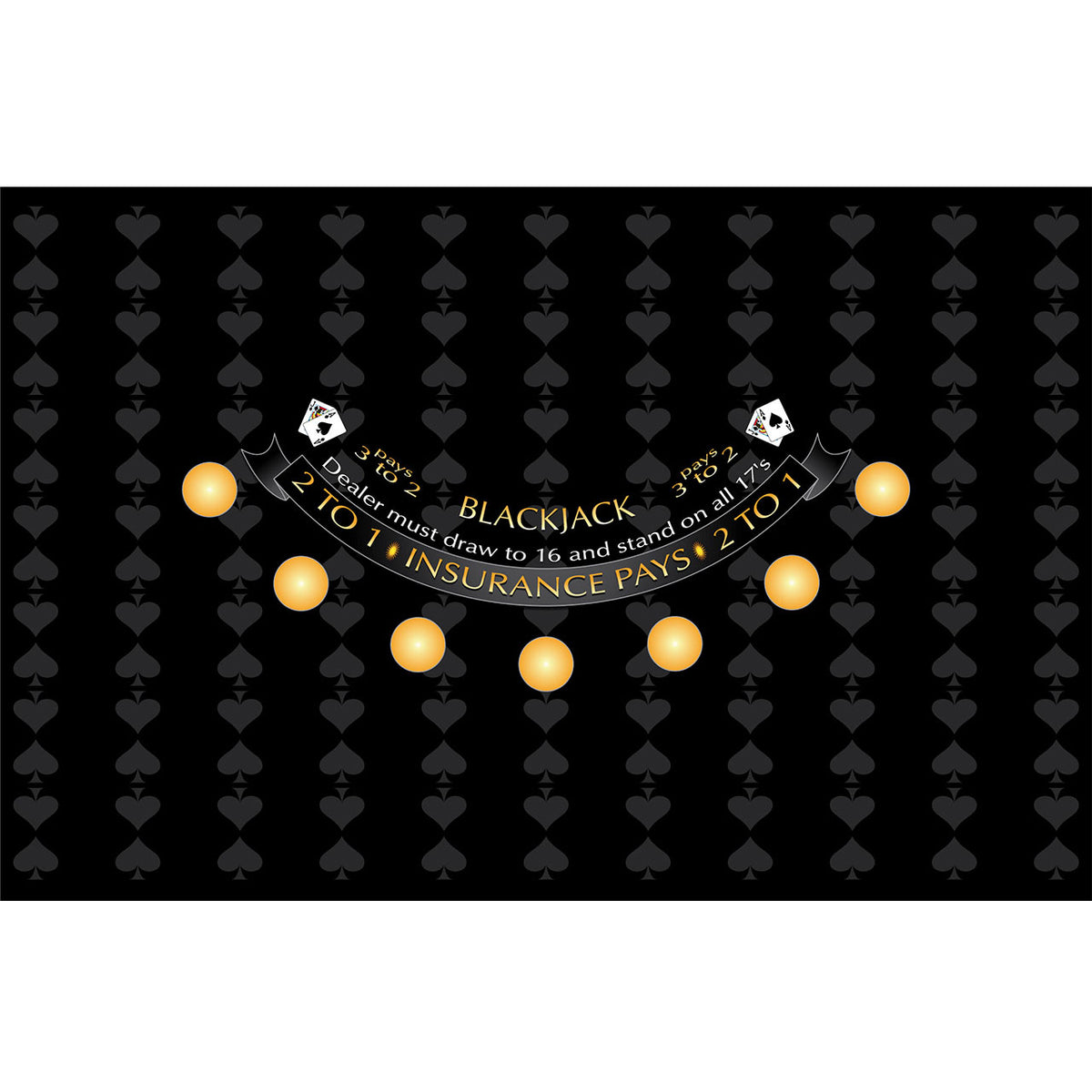 Spade Design Blackjack Layout