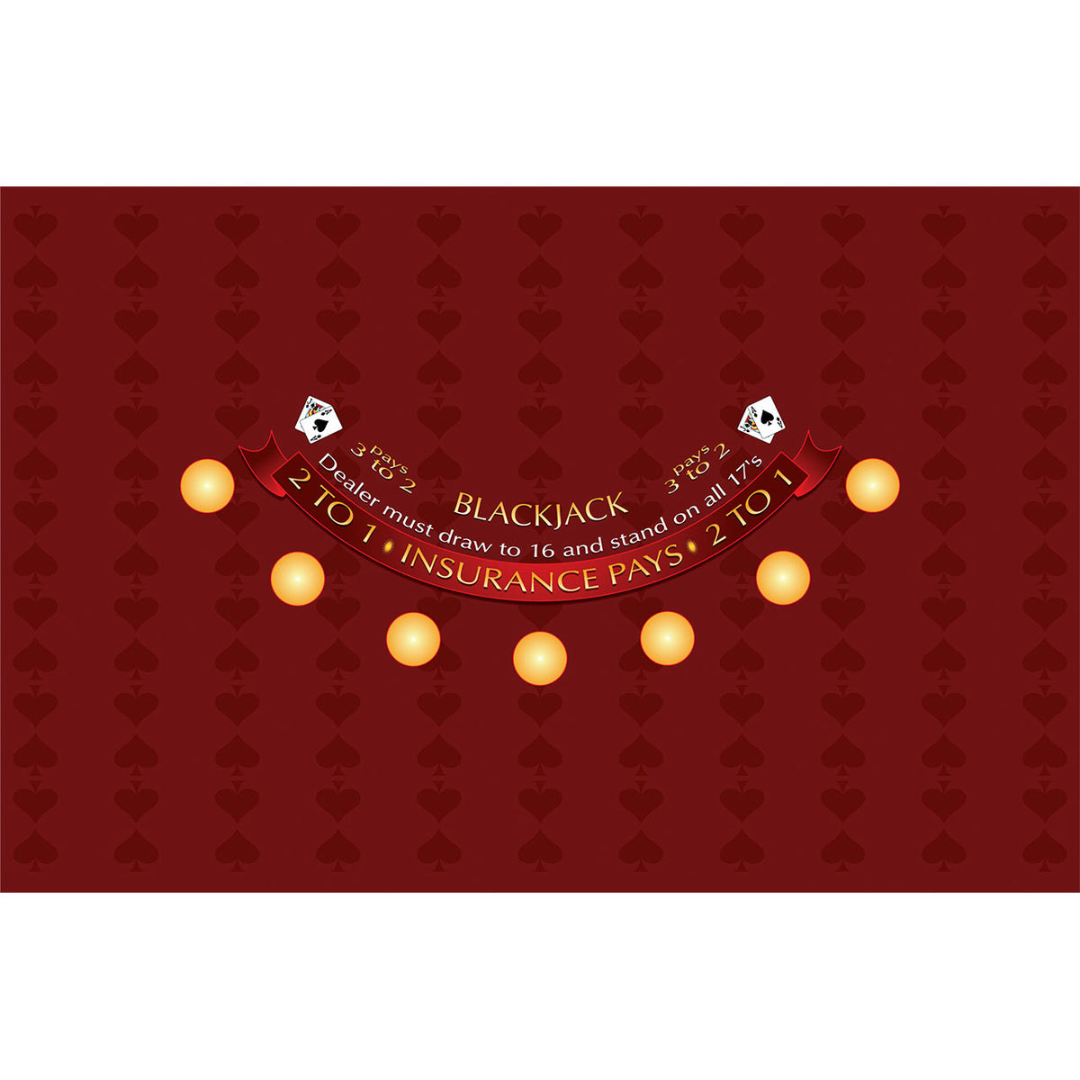 Spade Design Blackjack Layout