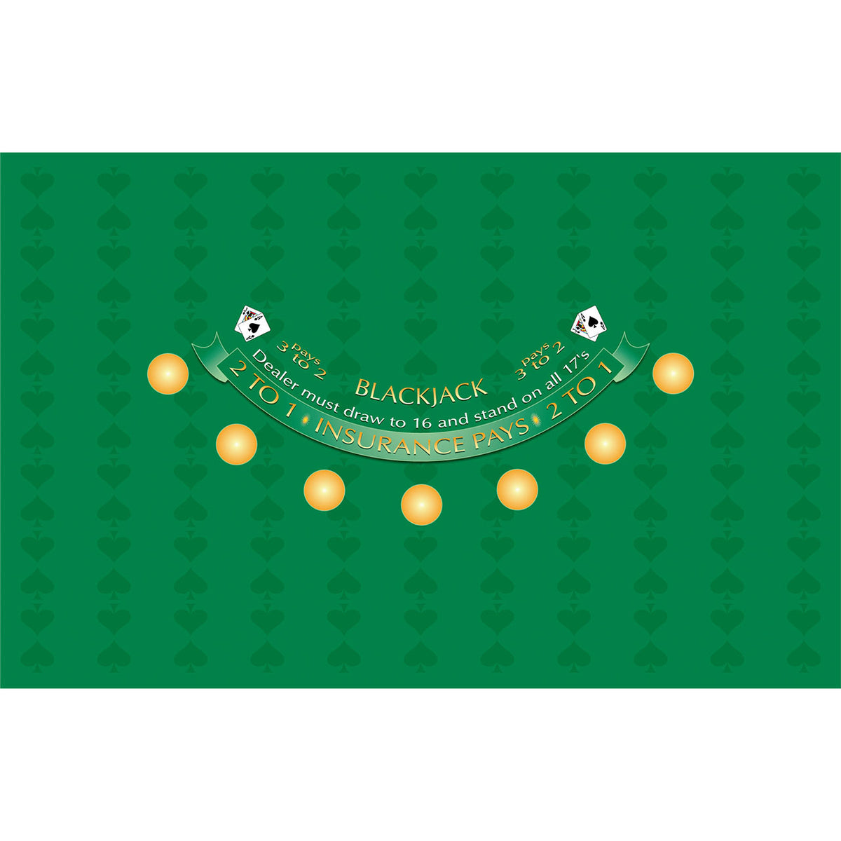 Spade Design Blackjack Layout