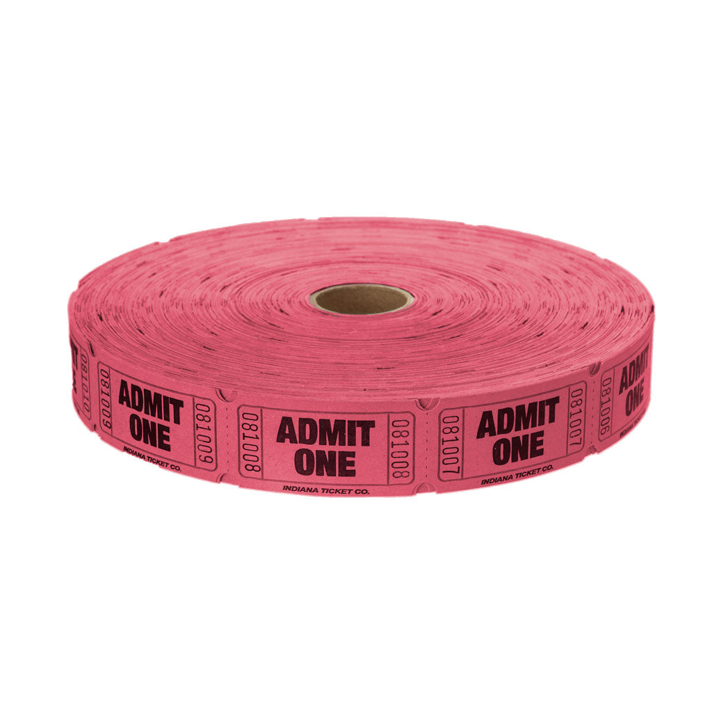 Raffle Tickets - 2,000 Single Stub Admit One Tickets
