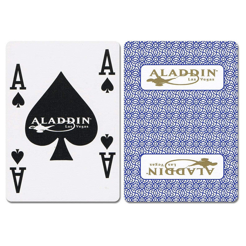 Aladdin New Uncancelled Casino Playing Cards - Blue