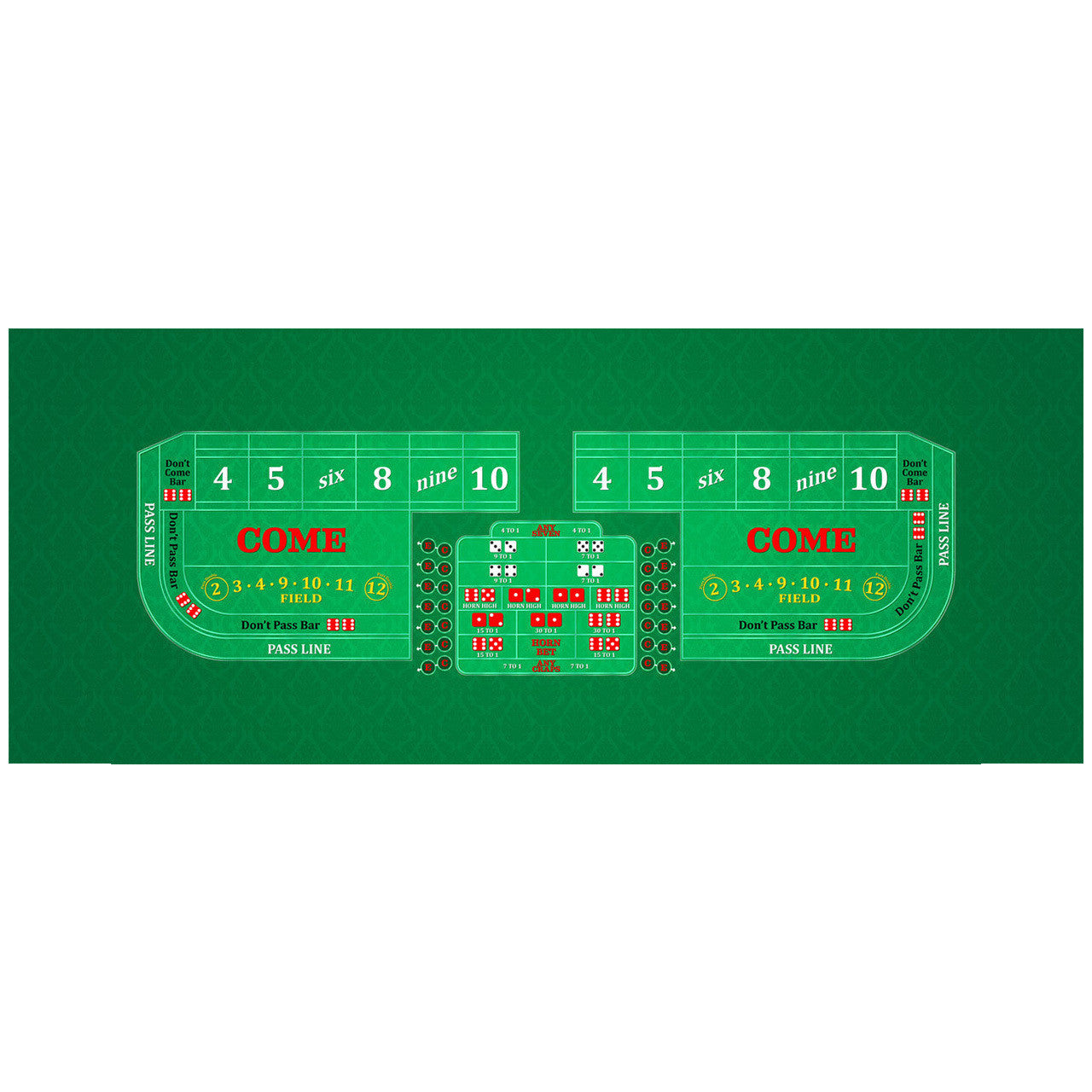 Craps Rug Craps Supplies | Casino Supply
