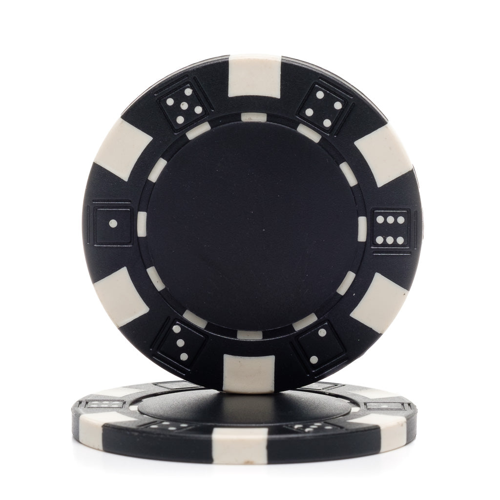 11.5 Gram Dice Rim Poker Chips (25/Pkg)