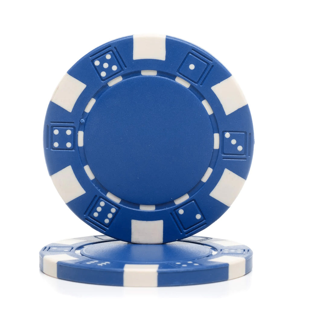 11.5 Gram Dice Rim Poker Chips (25/Pkg)