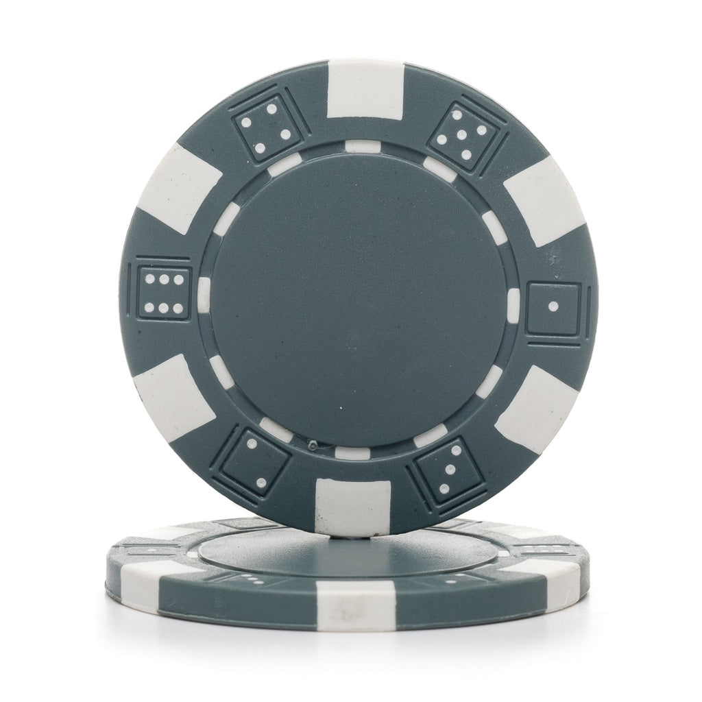 11.5 Gram Dice Rim Poker Chips (25/Pkg)