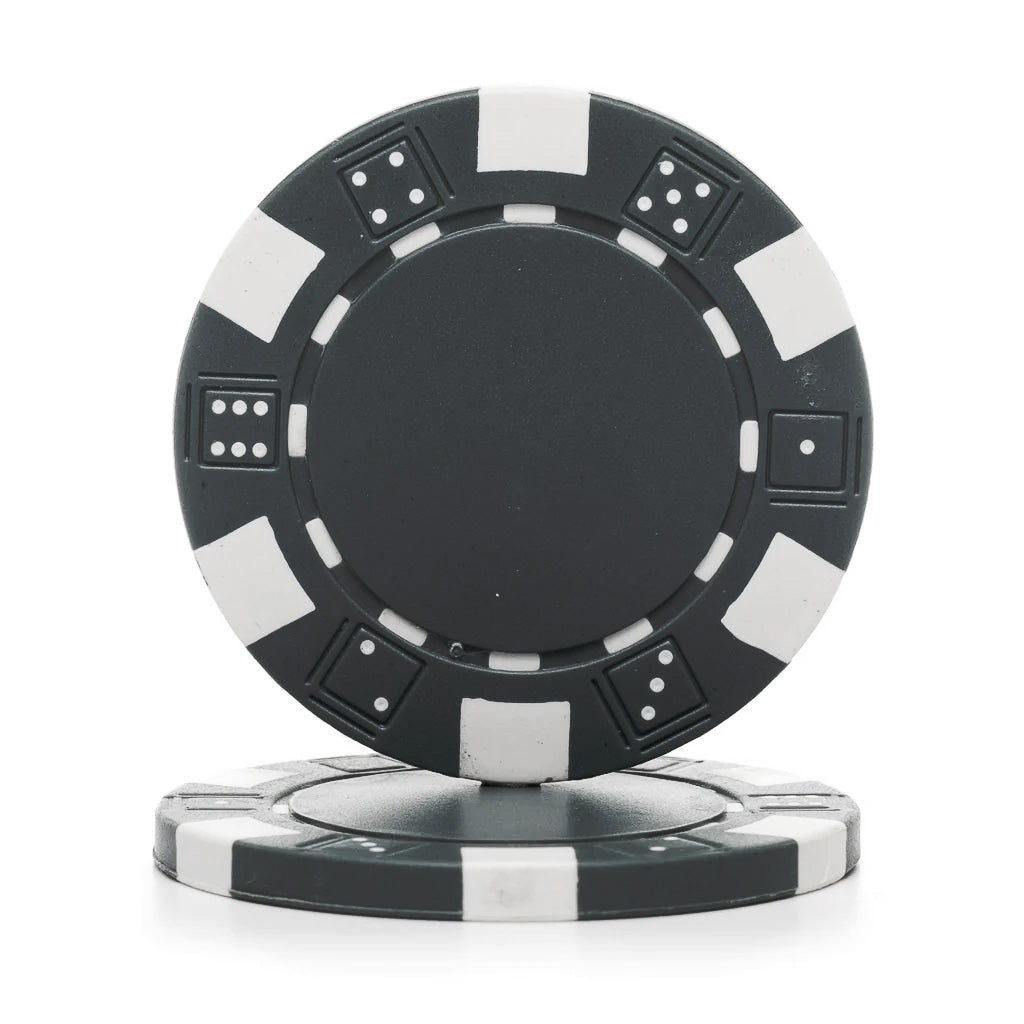 11.5 Gram Dice Rim Poker Chips (25/Pkg)