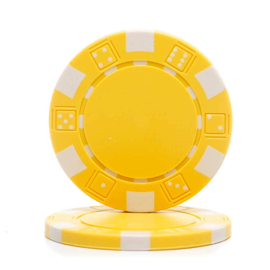 11.5 Gram Dice Rim Poker Chips (25/Pkg)