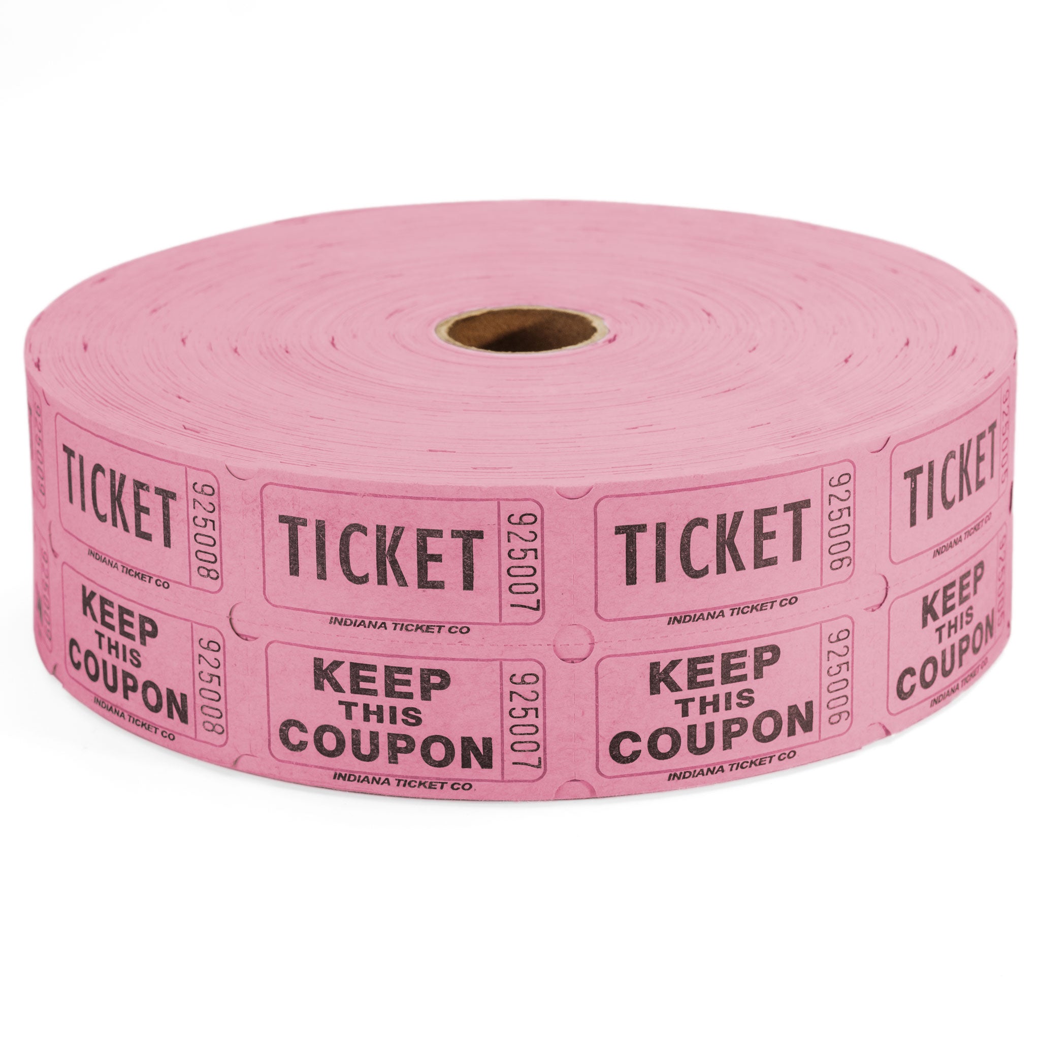 Two Color Raffle Tickets Raffle Tickets - 2,000 Double Stub Raffle Tickets (4,000 Total) 8 Colors